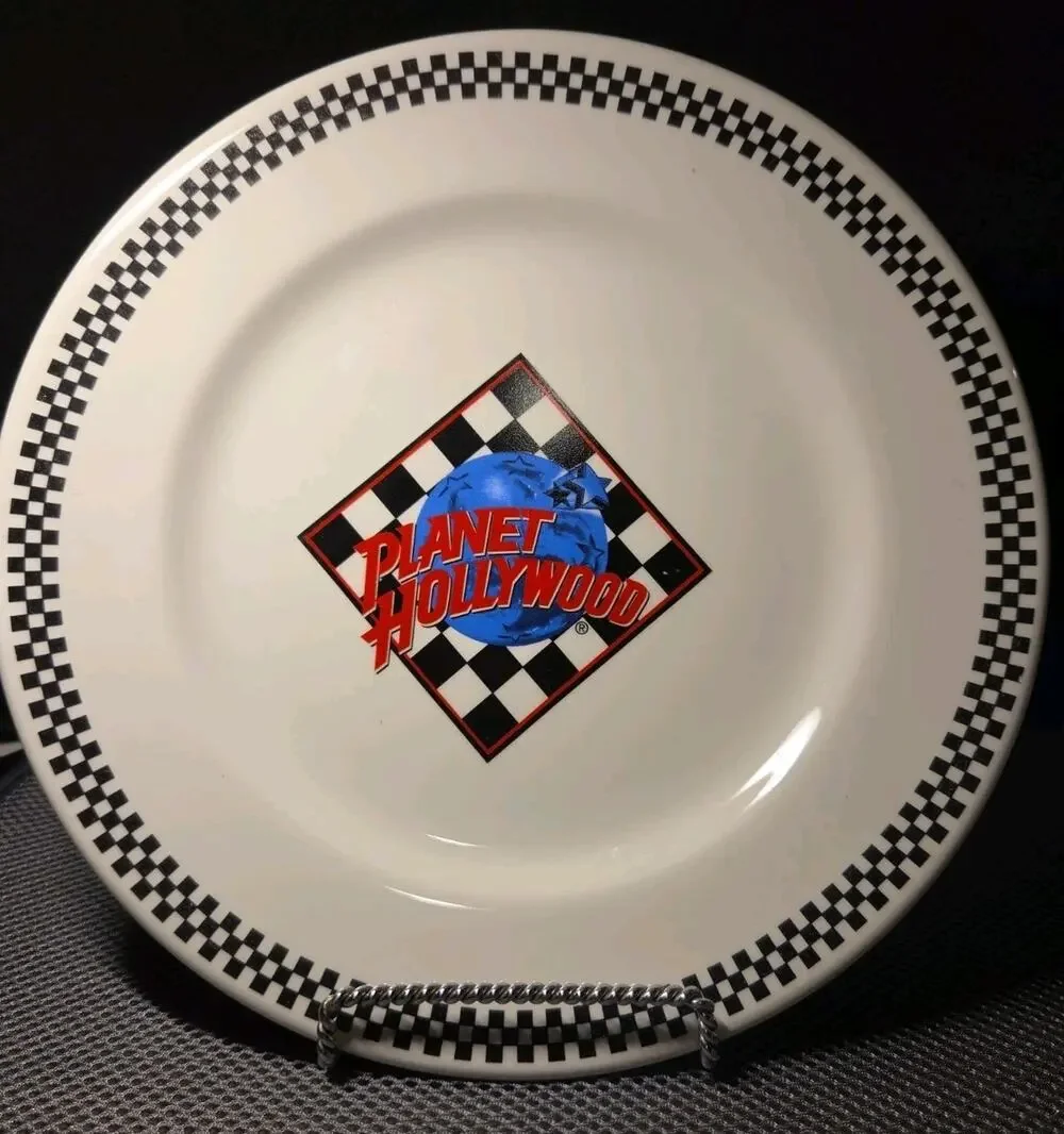 Vntg Planet Hollywood Dinner Plate